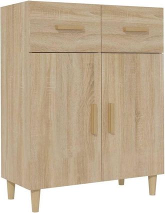vidaXL Sideboard Sonoma Oak 69.5x34x90 cm Engineered Wood Vidaxl