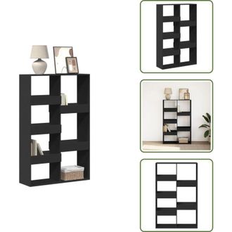 vidaXL The Living Store Libreria Nera 100x33x155,5 cm in Legno Multistrato - Libreria nera