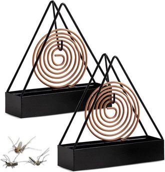 OEM Soporte Para Espirales Antimosquitos - 2 Piezas De Soporte Met&aacute;lico En Espiral Para Repeler Mosquitos En Jard&iacute;n, Piscina Y Patio