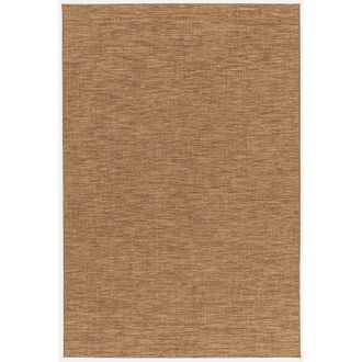 Sweeek Alfombra Interior/exterior Efecto Yute Color Caramelo