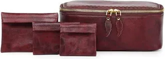 OLD TREND Celosia Genuine Leather Rectangular Jewelry Case in Rusty Red at Nordstrom
