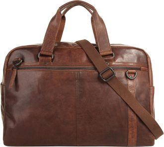 Spikes & Sparrow Reisetasche SPIKES & SPARROW, Damen, Gr. B/H/T: 48cm x 32cm x 20cm onesize, cognac, Leder, vintage, Taschen Reisetasche, echt Leder