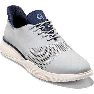 Cole Haan 6.ZeroGrand Laser Wing Oxford in Harbor Mist Nubuck/navy Blazer at Nordstrom, Size 9.5