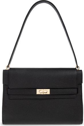 Tory Burch Schoudertas Lee Radziwill Groot - Dames - Schoudertassen - Zwart - ONE Size - Leer - Tassen