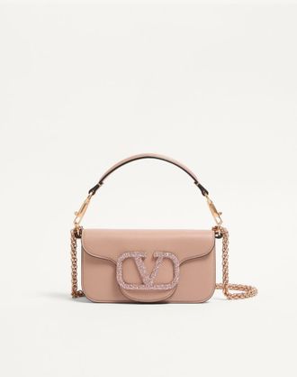 Valentino Garavani Valentino Garavani Loc&ograve; Small Shoulder Bag With Jewel Logo Woman ROSE CANNELLE UNI