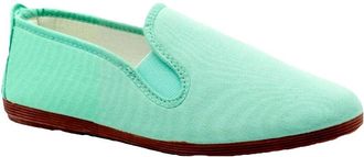 Javer Womens Kung-FU Canvas Sneaker, Mint, 7 UK