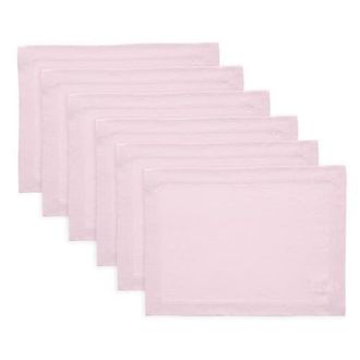 Solino Home Linen Placemats - Sonoma - Set of 6, 14 x 19 in Ice Lilac at Nordstrom, Size Medium