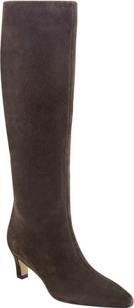 Marc Fisher Erynn Knee High Kitten Heel Boot in Dark Brown at Nordstrom, Size 9.5