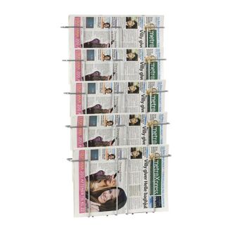 OEM Porta Folletos Al780xan436xpmm No De Compartimentos 5 Din A3, Alambre Plateado