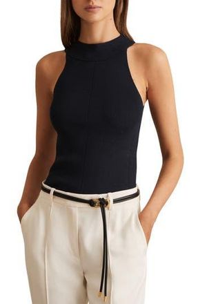 Reiss Lacey Rib Tank in Navy at Nordstrom Rack, Size Large