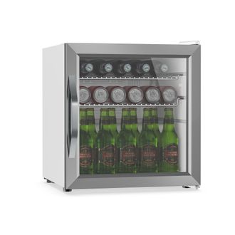Klarstein Klarstein Beersafe Nevera Para Bebidas Con Puerta De Cristal 44 X 48 Cm Iluminaci&oacute;n Interior Led Plata-blanco
