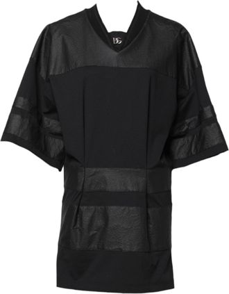 Dolce & Gabbana Womens Black Cotton Short Sleeves V-Neck T-Shirt Nylon Elastane