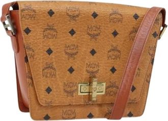 MCM Pre-owned Cross Body Bags, female, Brown, Size: ONE SIZE Pre-owned Shoulder Bag
