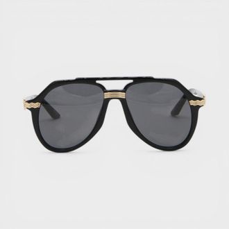 Casablanca Mens Rajio Sunglasses Black Gold - One Size