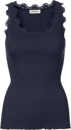 Rosemunde Zijden Top - Dames - Tops zonder mouwen - Blauw - S - Tops