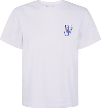 J.W.Anderson J. W.ANDERSON Anchor Embroidery Back Print T-Shirt By J. W.Anderson