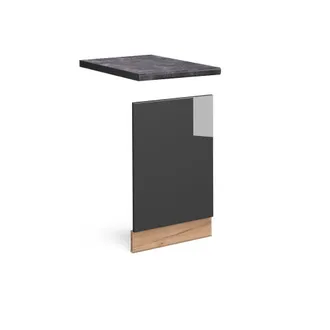 Vicco Panel Frontal Fame-line, Antracita Alto Brillo, 45 Cm, Et Antracita