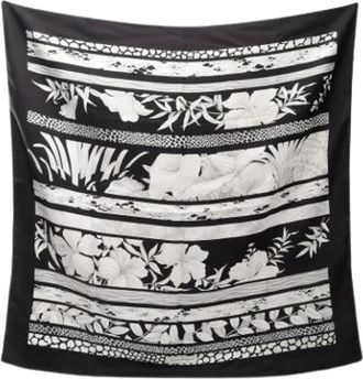 Ferragamo Foulard in seta Pre-owned - - Pre-owned - Donna - Nero - ONE SIZE