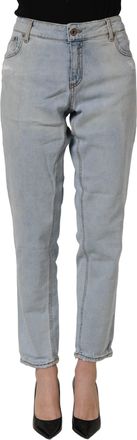 Dondup High Waist Tape Cotton Stretch Womens Jeans (Pre-Owned)