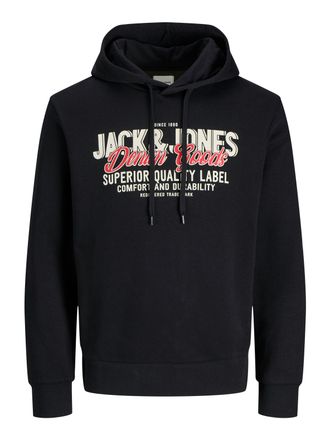 Jack & Jones Plus Size Jack & Jones PlusSize JJELOGO SWEAT HOOD 2 COL 24/25 NOOS PLS, mit Logo Frontprint
