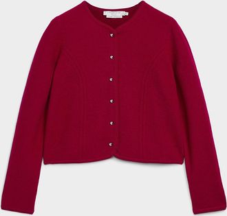 Contemporaine Womens Responsibly sourced pure wool felted Cardigan Sweater