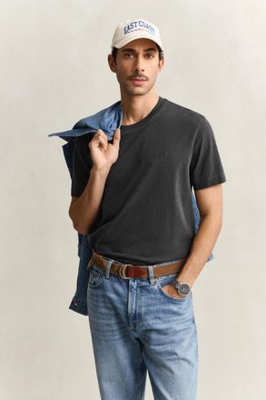 GANT Men Washed T-Shirt (XXXL) BLACK