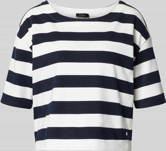 Monari Sweatshirt mit 1/2-Arm und Rundhalsausschnitt in Marine, Gr&ouml;&szlig;e 34