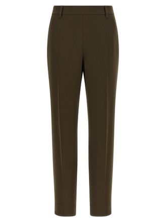Alberto Biani Dark Green Straight Pants