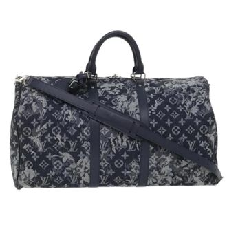 Louis Vuitton Pre-owned Keepall Bandouliere - Heren - Vintage Weekendtas - Blauw - ONE Size - Vintage