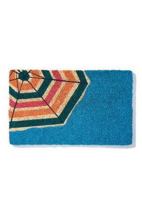 Entryways Umbrella Stripes Coir Doormat in Blue at Nordstrom Rack