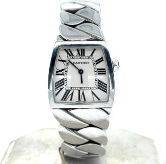 Cartier Pre-owned Cartier La Dona De Cartier Silver Grained Dial Ladies Watch W660022I