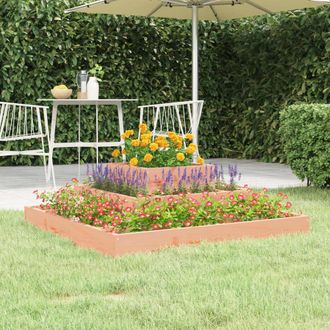 vidaXL Vidaxl - Jardinera De Madera Maciza De Abeto Douglas 80x80x27 Cm