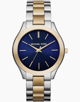 Michael Kors Womens Michael Kors MK3479 Slim Runway Blue Dial Ladies Watch