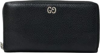 Gucci Black Leather Long Wallet (Bi-Fold) (Pre-Owned)