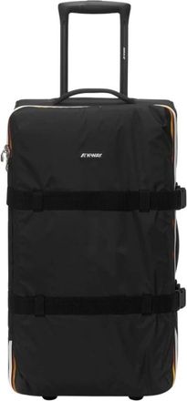 K-Way Zwarte zwarte trolley - unisex - Grote koffers - Zwart - ONE Size - Nylon - Koffers