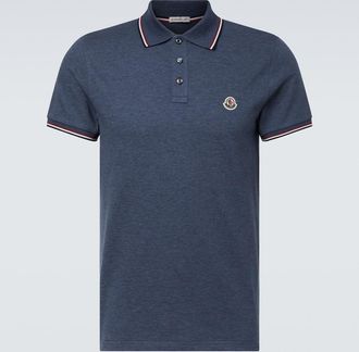 Moncler Cotton piqu&eacute; polo shirt