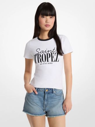 Michael Kors St. Tropez Stretch Cotton T-Shirt