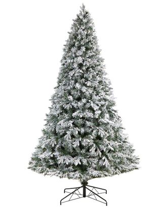 Nearly Natural 9Ft. Flocked Vermont Mixed Pine Artificial Christmas Tree