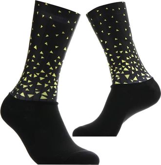 Generic Aero Cycling Socks Black/Yellow Size 8-11 UK