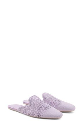 Mango Crochet Indoor Mule Slipper in Lilac at Nordstrom, Size 7.5Us