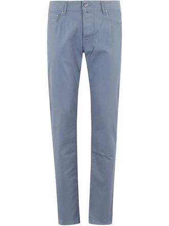 Jacob Cohen Straight broek met applicatie - Blauw