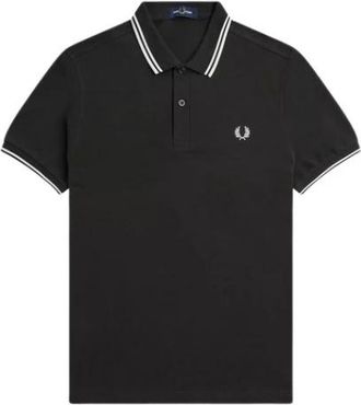 Fred Perry Contrast Strepen Katoenen Polo Shirt - Heren - Polos - Groen - XL - Katoen - Tops
