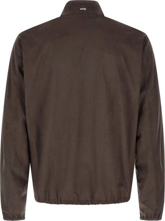 Herno Suede Effect Jacket - Brown