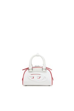 Diesel 1DR Dome-Colour-block mini bowling bag - Crossbody Bags - Woman - White