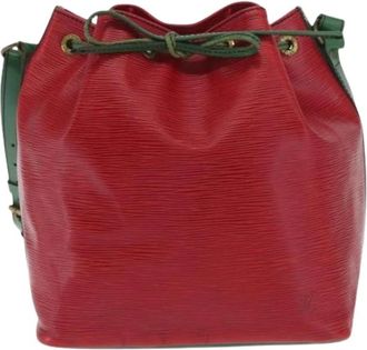Louis Vuitton Pre-owned Bucket Bag - Dames - Vintage Tas - Rood - ONE Size - Leer - Vintage