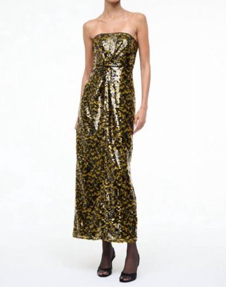 Staud Cece Dress In Tumeric