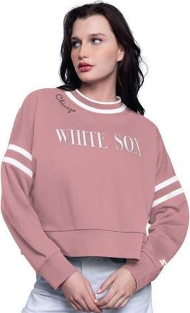 Starter Womens Starter Pink Chicago White Sox Power Play Cropped Pullover Sweatshirt at Nordstrom, Size Xx-Large