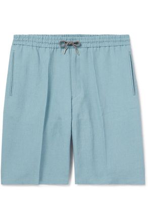 Paul Smith Straight-Leg Linen Drawstring Shorts