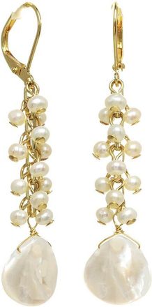 Rachel Reinhardt Jewelry 14K Over Silver 4Mm-10Mm Pearl Linear Earrings