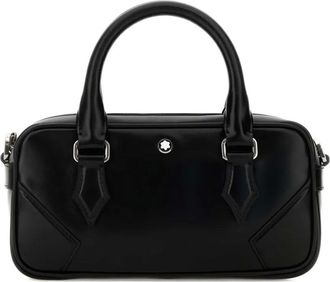 Montblanc small top-handle tote bag - men - Calf Leather - One Size - Black